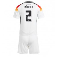 Maglie da calcio Germania Antonio Rudiger #2 Prima Maglia Bambino Europei 2024 Manica Corta (+ Pantaloni corti)